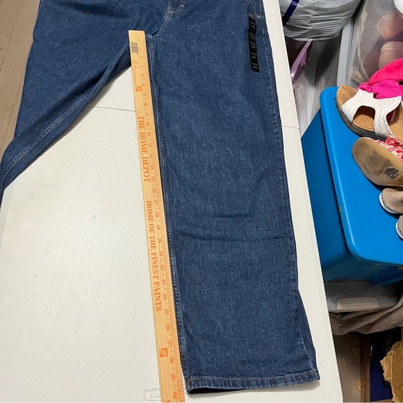 Banana Republic Factory Ultra High Rise Straight Jeans Dark Wash 16 33 Inches H2 - Picture 11 of 13